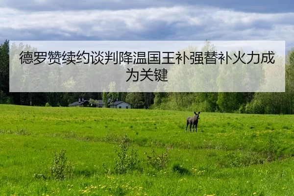 德罗赞续约谈判降温国王补强替补火力成为关键